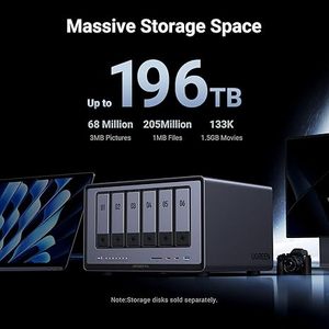 NASync DXP6800 Pro NAS de bureau 6 baies - Stock neuf NASync Storage tout-en-un flash - Product Image 5
