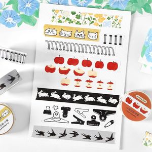 1 rotolo Washi nastro olio speciale serie Koharu <span class=keywords><strong>Niwa</strong></span> materiale di base Versatile manuale adesivi decorativi - Product Image 4