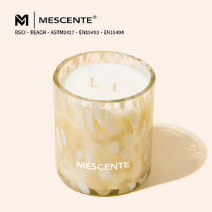 Portacandele in <span class=keywords><strong>Vetro</strong></span> Cilindrico Riciclato Messicano con Coriandoli, Soffiato a Mano, Arte Moderna Decorativa Mescente - Product Image 2