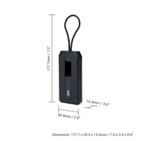 Étui multifonctionnel pour carte mémoire JJC compatible avec les cartes Nano SIM * 2 et TF * 2 avec jeu de câbles de données inclus