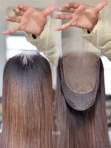 Vente en gros 2024 Nouveau design Européen cheveux Remy vierge droite Toppers Mini perruque Transparent Lace Front 8*8 Haute qualité pour femmes - Product Image 6