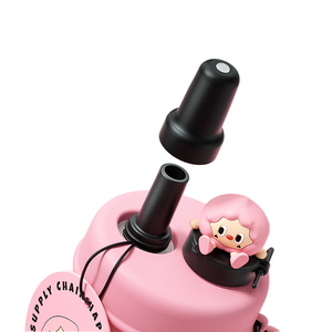 MAIMA Nueva taza de agua portátil de alta apariencia con revestimiento de cerámica Termo de paja de café grueso para niños - Product Image 3