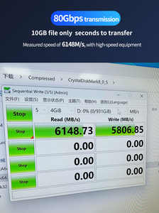 Cáp Thunderboltt 5 Sạc 240W, truyền dữ liệu 80gbps, băng thông lên tới 120Gbps, Màn hình 16k/8K cho iPhone 16, macbook và hơn thế nữa - Product Image 5