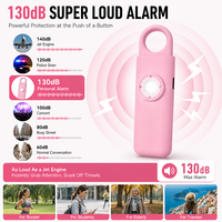 Mini alarme personnelle porte-clés 130 dB, sirène puissante, chargement Type-C, alarme de sécurité pour femmes, enfants, protection en extérieur et en voyage