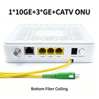 XGSPON Mini ONU de Modo Dual, 10Gbps Upstream, 10Gbps Downstream, FTTH 10GE+3*GE CATV RF ONT