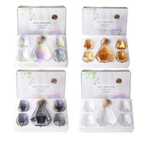 Carafe à jus d'eau en verre coloré Offre Spéciale, bouilloire fantaisie en forme de diamant, ensemble de tasses de refroidissement d'eau pour la maison