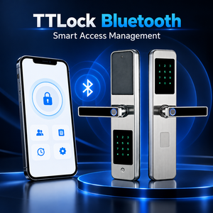 Cerradura Inteligente de Doble Cara con Bluetooth TTLock, Cerradura de Acero Inoxidable con Huella Dactilar y Teclado para Apartamentos y Hoteles, Venta al Por Mayor - Product Image 6