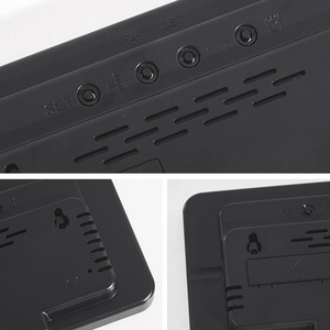 <span class=keywords><strong>Horloge</strong></span> de bureau intelligente géante à LED avec calendrier numérique lumineux à ressort miniature pour chambre à coucher, modèle à insérer de lettres, alarme horaire - Product Image 3