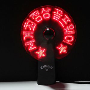 Ventilateur miniature portable en plastique OEM, personnalisé avec message LED, alimenté par piles, idéal pour les événements et les cérémonies - Product Image 2