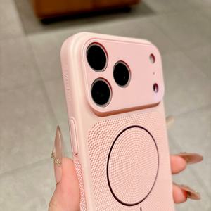 Nuevas Fundas Magnéticas Mate para Teléfono con Disipación de Calor para <span class=keywords><strong>iPhone</strong></span> 17 12 13 14 15 16 Pro Max con Película Protectora de Lente y Cubierta Protectora Rígida de PC - Product Image 4