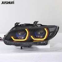 Projecteur LED JUSHUN pour BMW E92 2007-2010, mise à niveau LED, signal dynamique jaune et blanc, DRL convertible