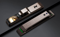 Serrure de porte intelligente biométrique avec reconnaissance faciale 3D en temps réel, WiFi, empreintes digitales, interphone vidéo, contrôle par application, batterie 4200 mAh, Enrique Tuya