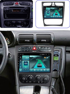Radio à écran tactile pour voiture Android pour Benz W203 W209 W219 classe A A160 classe C C180 C200 <span class=keywords><strong>CLK200</strong></span> C230 G500 2K écran 12 + 256G - Product Image 2