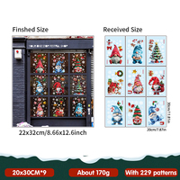 Autocollant de Noël statique pour fenêtre, électrostatique, double face, réutilisable, décoration de maison, autocollant détachable