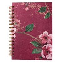 Carnet à spirale floral en gros, carnet de bureau pour étudiants, journal artistique personnalisé