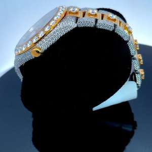 Reloj Mecánico Artesanal de Alta Calidad con Diamantes Completos de Moissanita VVS Personalizado - Product Image 4