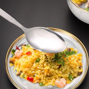 Stainless Steel <b>Serving</b> <b>Spoon</b> Large Long Handle Food Grade For Restaurant Hotel Use - Product Image 1