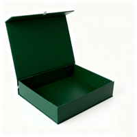 Boîte cadeau en carton rigide recyclable personnalisable avec fermeture magnétique Impression partielle UV et quadrichromie Formes personnalisées Aseptique