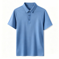 Polo pour homme de haute qualité avec logo personnalisé, respirant, en maille, couleur unie, col à revers, pour le travail décontracté