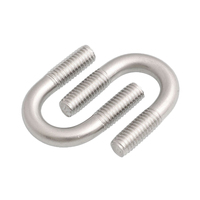 Boulon en U galvanisé à chaud de grande taille avec écrou Boulon en U métrique robuste de camion
