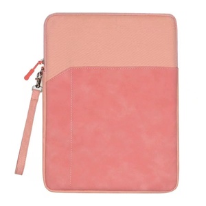 Einzelfach-Reißverschlusstasche, <span class=keywords><strong>10</strong></span> Stück, Notizbuch-Hülle in Grün, Damen-Laptop-Tasche aus PU mit Samtfutter, Polyester-Schutzhüllen - Product Image 3