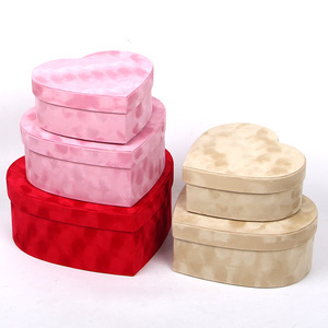 INUNION – boîte à fleurs en velours en flanelle en carton en forme <span class=keywords><strong>de</strong></span> cœur, nouveau Design pour emballage <span class=keywords><strong>de</strong></span> fleurs, boîte-cadeau - Product Image 6