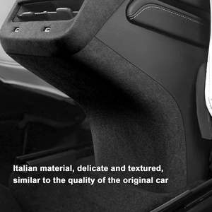 Protector Decorativo para el Reposapiés Trasero del Coche, Estilo Alcantara Italiano, para Tesla Model 3 Y 2017-2023 - Product Image 3