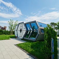 Maison capsule spatiale moderne C30, maison modulaire préfabriquée avec intérieur de luxe pour hôtel de villégiature et hébergement Airbnb