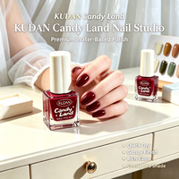 Vernis à ongles KUDAN écologique, à base d'eau, formule douce, 40 nuances scintillantes, certifié UE, vente en gros pour salons