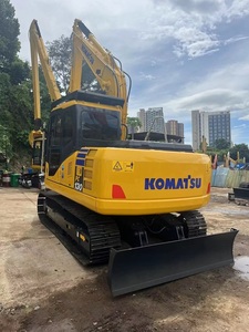 Komatsu PC130 original d'occasion de 10 tonnes de pelle rétrocaveuse hydraulique sur chenilles avec composants centraux de la pompe de la boîte de vitesses du moteur à vendre - Product Image 2