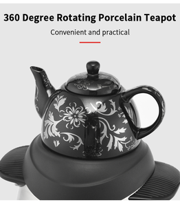 <span class=keywords><strong>Samovar</strong></span> <span class=keywords><strong>Ruso</strong></span> Eléctrico de Acero Inoxidable con Olla de Cerámica de Nuevo Estilo y Perilla de Control de Temperatura - Product Image 3