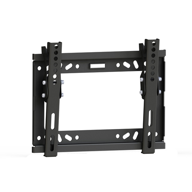 15 Degrees Tilt Steel TV Wall Mount 14-42" Slim Wall Mounted TV Unit with 25kg Capacity