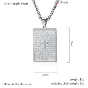 Custom Faith Based Softball <strong>Bat</strong> Cross Pendant Bible Verse Stainless Steel <strong>Charm</strong> Necklace Fashion Jewelry Crucifix Wholesale 2024 - Product Image 6