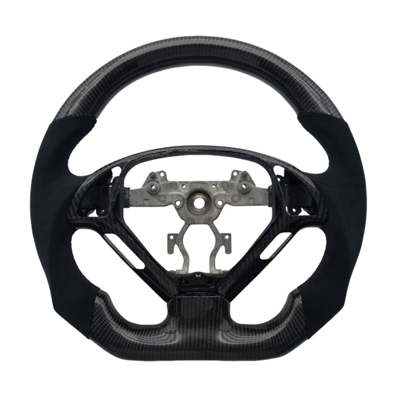 หนังพรุน + Alcantara + เย็บสีดำ