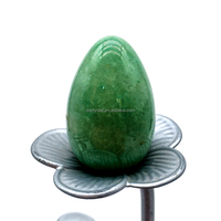 Œufs en cristal naturel de 4 cm en œil de tigre, artisanat en cristal sculpté, matériaux mixtes, œuf en aventurine verte pour la décoration de la maison