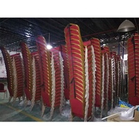 Chaises de banquet empilables en acier rouge pour événements extérieurs, mariages et fêtes - Idéales pour appartements et parcs (vente en gros)