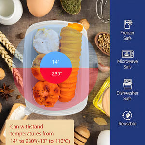 アメリカンスタイルラミネートフィルムランチボックス特注ロゴとデザインアウターパッケージ個人用食事準備容器 - Product Image 6