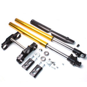 Forcella Anteriore <span class=keywords><strong>a</strong></span> Steli Rovesciati da 800mm <span class=keywords><strong>in</strong></span> Alluminio con Sospensione ad Assorbimento Urti per Motocross Off-Road Stile CRF70 Dirt Pit Bike 12mm/15mm - Product Image 4