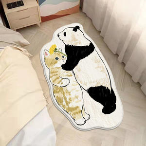 Couverture de lit de dessin animé chambre chambre d'enfants balcon baie vitrée en forme de <span class=keywords><strong>tapis</strong></span> épaissi pied en peluche <span class=keywords><strong>tapis</strong></span> mignon - Product Image 2