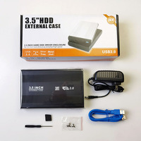Box Esterno per Disco Rigido in Lega di Alluminio USB 3.0 SATA da 3,5 Pollici ad Alta Velocità, Custodia per HDD, Sistema di Archiviazione Esterna