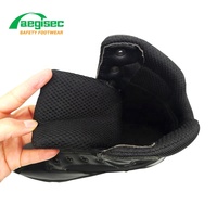 AEGISEC – bottes de désert tactiques en cuir de vache pour homme, légères, antidérapantes, résistantes à l'huile, semelle en caoutchouc, bottes tactiques de sécurité