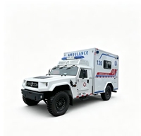 Ambulance tout-terrain Dongfeng Mengshi 4x4 Diesel à transmission manuelle EURO 5, caisse de 3-8m, pression négative, pour urgences