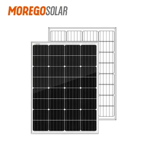 定制Moregosolar 12v小型太阳能电池板100W 105W 110W mono太阳能电池板的太阳能照明系统以最优惠的价格