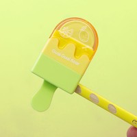 Taille-crayon Gomme Monstre Ours Glace en Forme de Sucette WX-99737 Crème – Coffret Cadeau Créatif Papeterie Fabriqué en Chine