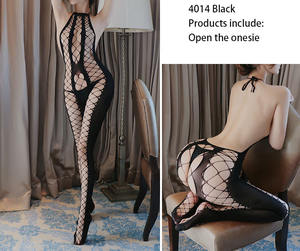 Vêtements en maille une pièce transparents séduisants sexy ne suppriment <span class=keywords><strong>pas</strong></span> les bas en maille d'entrejambe sous-vêtements sexy - Product Image 6