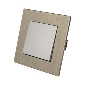 Interruptores de pared de luz eléctrica MVAVA de aleación de aluminio estándar de la UE y enchufes triplete DIY para hotel en casa - Product Image 2