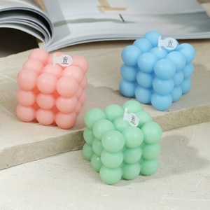 Bougie parfumée en forme de cube <span class=keywords><strong>magique</strong></span>, très vendue à l'international, cadeau souvenir haut de gamme pour Thanksgiving, faite à la main, biologique - Product Image 3