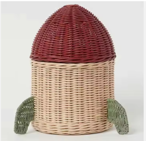 Jacinto de agua Totoro-chan trenzado a mano, cesta para niños, jacinto de agua asequible, cesta en forma de Animal - Product Image 5