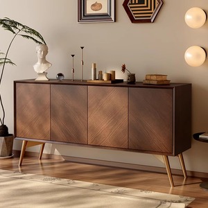 Buffet en bois massif <span class=keywords><strong>vintage</strong></span> pour entrée, <span class=keywords><strong>meuble</strong></span> de rangement pour <span class=keywords><strong>petit</strong></span> appartement, idéal pour cuisine, salle à manger et espaces de vie - Product Image 2