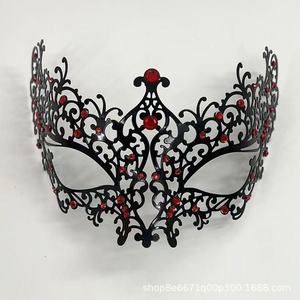 Disfraz de Mardi Gras para parejas de mascarada de encaje dorado negro para <span class=keywords><strong>mujer</strong></span>, vestido veneciano de fiesta para adultos con equipo de Bondage para hombres y niñas - Product Image 6